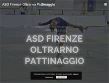 Tablet Screenshot of firenzeoltrarnopattinaggio.org
